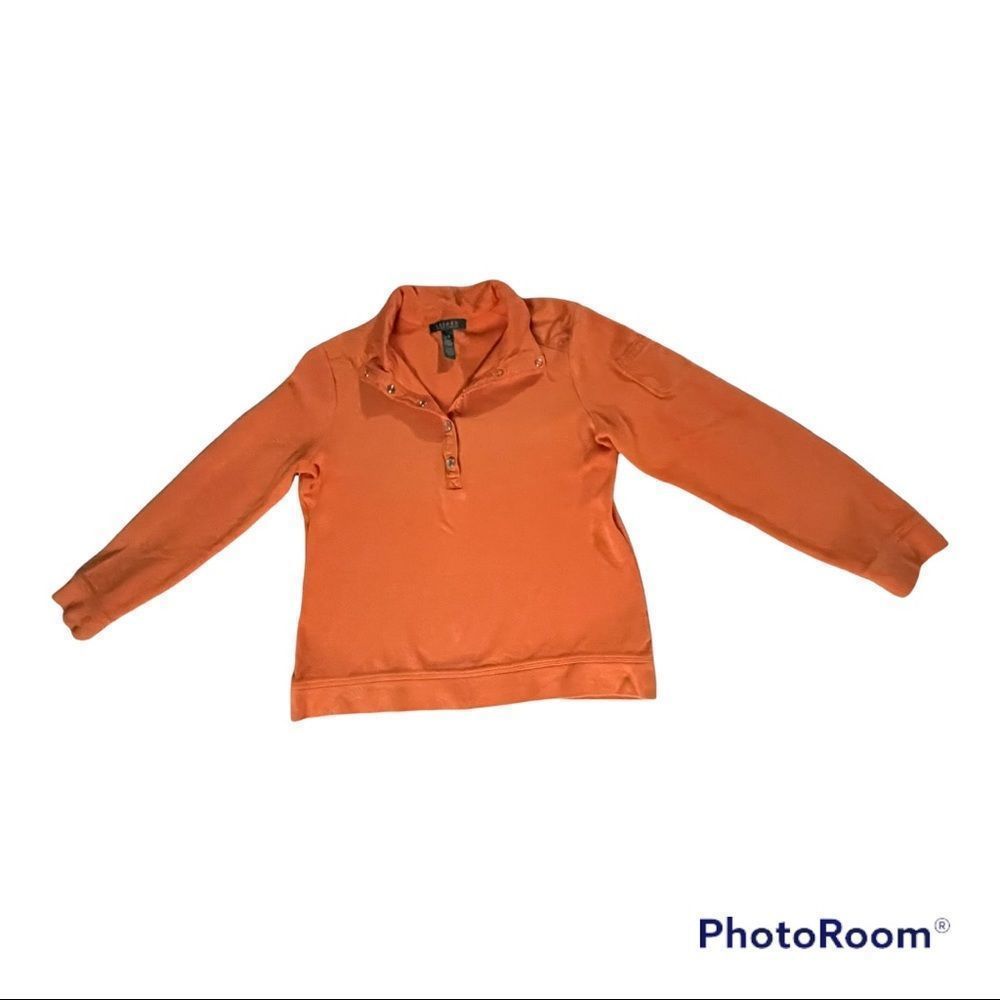 Lauren by Ralph Lauren orange cotton sweater